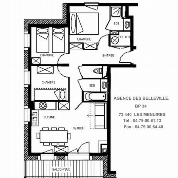 travelski home choice - Apartements SAPINIERE - Les Menuires Reberty 1850