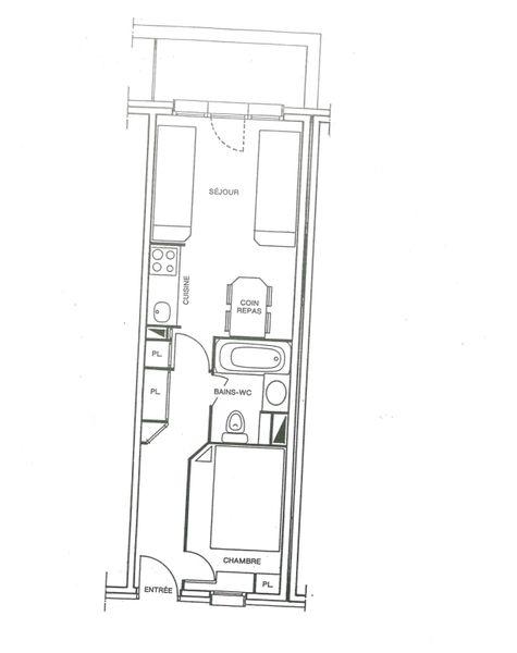 Apartment Le de 4 - Plagne - Les Coches
