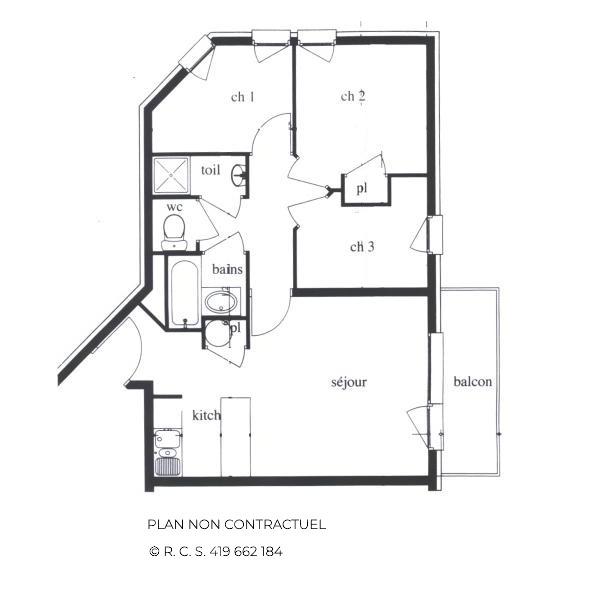 Apartements BOSSON - Les Menuires Reberty 1850