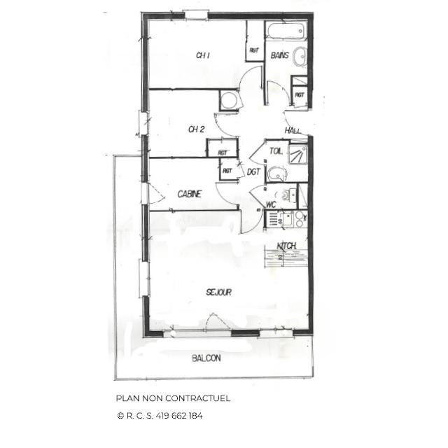 Apartements COURMAYEUR - Les Menuires Reberty 1850