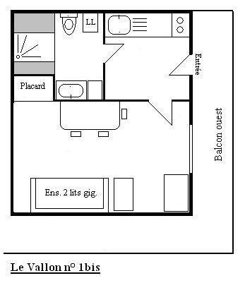 Appartment Vallon MRB720-01B - Méribel Centre 1600