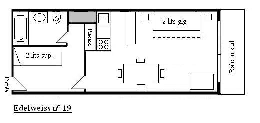 Appartment Edelweiss MRB250-019 - Méribel Centre 1600