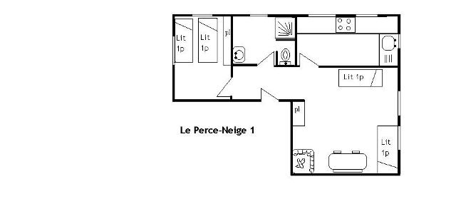 Apartment Perce Neige D'en Haut MRB510-001 - Méribel Centre 1600