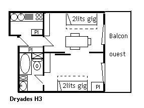 Appartment Dryades MRB240-G08 - Méribel Centre 1600
