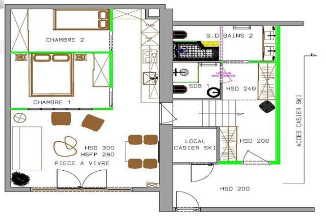 Apartements LES CRISTAUX - Les Menuires Preyerand