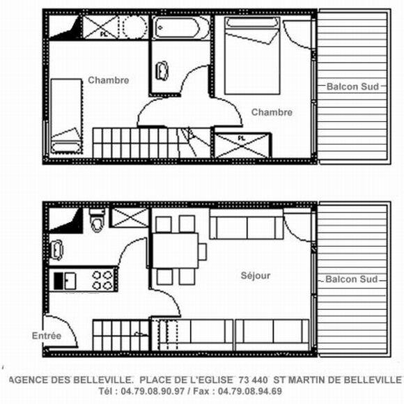 Apartements EPERVIERE - Saint Martin de Belleville