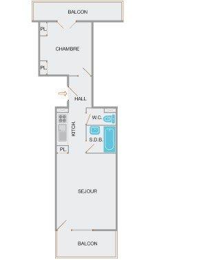 Appartment Blanche Neige 2 CH050-3C - Le Grand Bornand