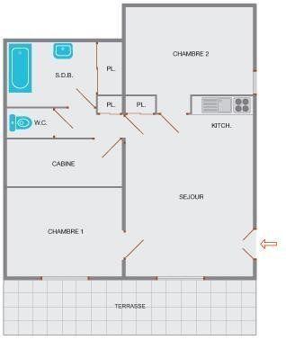 Appartment Flocons GB450-02 - Le Grand Bornand