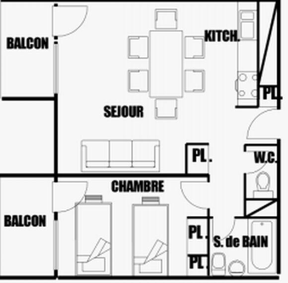 Apartements ALDEBARAN - Flaine Forum 1600