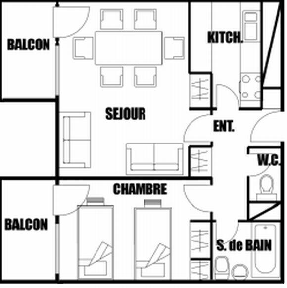 Apartements ALDEBARAN - Flaine Forum 1600