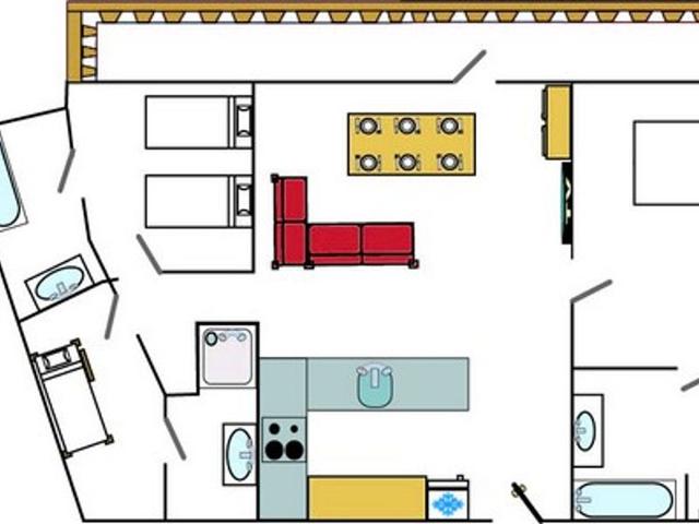 Stunning Central Apartment near Slopes and Shops in Val-d'Isère FR-1-519-1 - Val d'Isère Centre