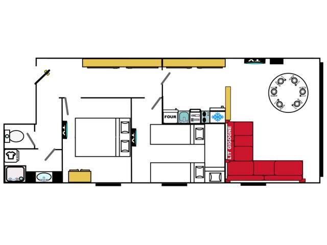 Apartment Val-d'Isère, 2 bedrooms, 5 persons - Val d'Isère Centre