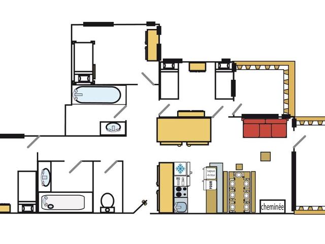 Apartment Val-d'Isère, 3 bedrooms, 7 persons - Val d'Isère Centre