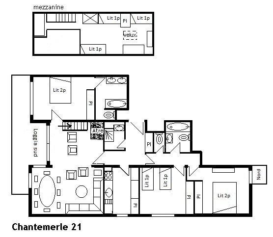 Appartment Chantemerle MRB120-021 - Méribel Centre 1600