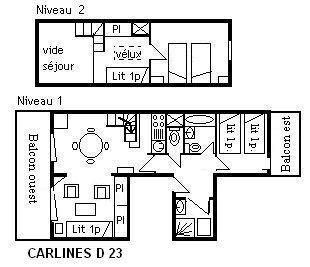 Appartment Carlines MRB080-D23 - Méribel Centre 1600