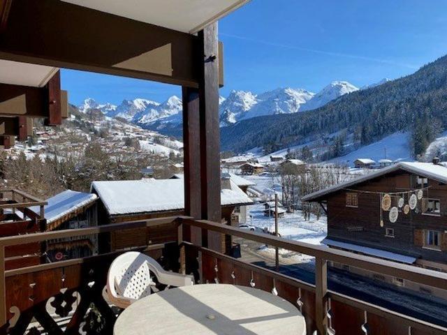 2-room apartment + mountain corner, south-facing balcony, village center FR-1-458-139 - Le Grand Bornand