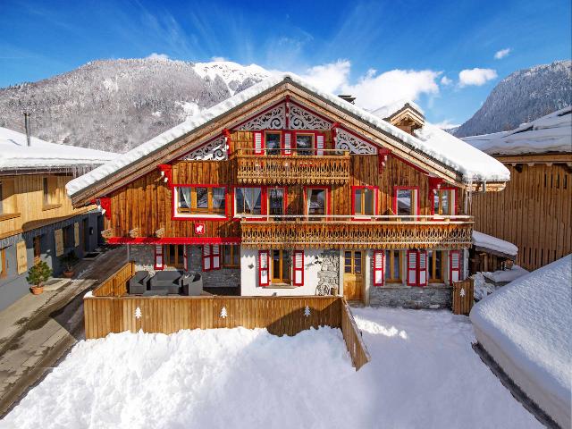 Sauna et jacuzzi pour cet apt en duplex dans chalet proche navette - Morzine