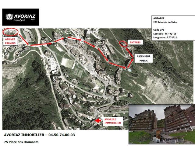 Avoriaz: Studio cabin for 4, equipped kitchen, wifi, balcony, ski locker FR-1-633-36 - Avoriaz