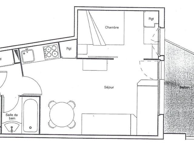 Charming 2-room apartment with balcony and ski-in/out, quiet area FR-1-634-22 - Avoriaz