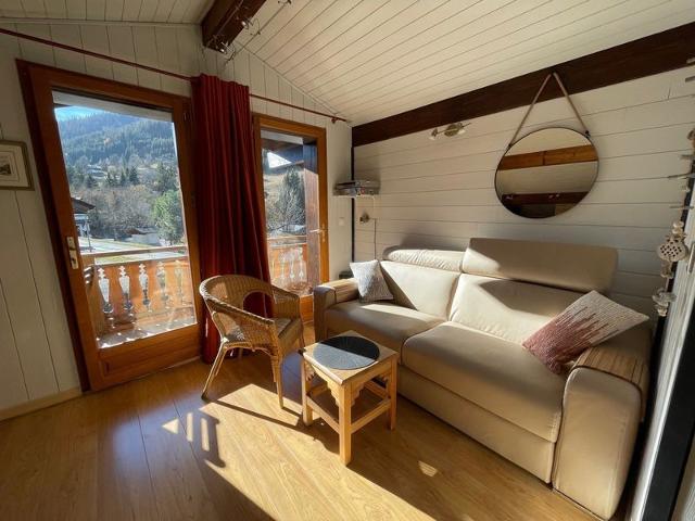 Attic Apartment 3 Rooms 74m², South Balcony, Private Parking, Wifi FR-1-459-183 - La Clusaz