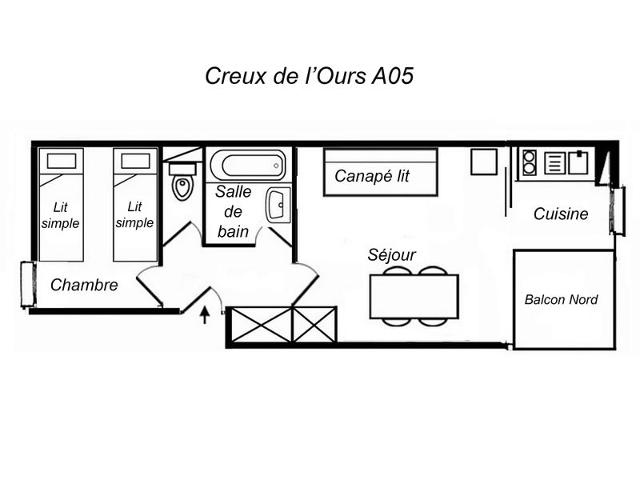 Apartements CREUX DE L OURS A - Méribel Mottaret 1850
