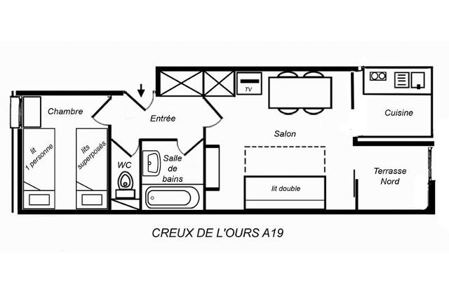 Apartements CREUX DE L OURS A - Méribel Mottaret 1850