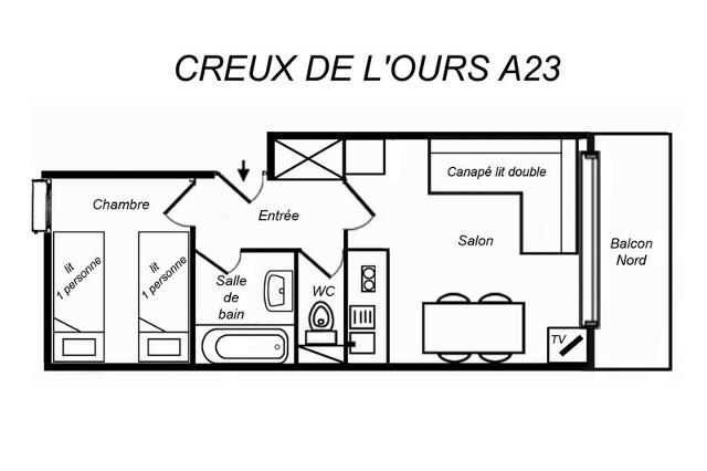 Apartements CREUX DE L OURS A - Méribel Mottaret 1850