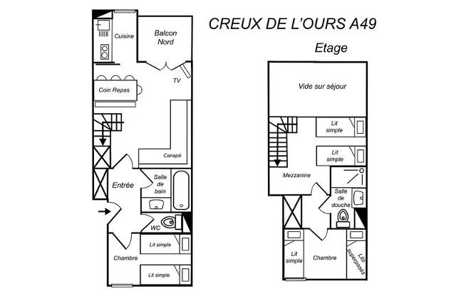 Apartements CREUX DE L OURS A - Méribel Mottaret 1850