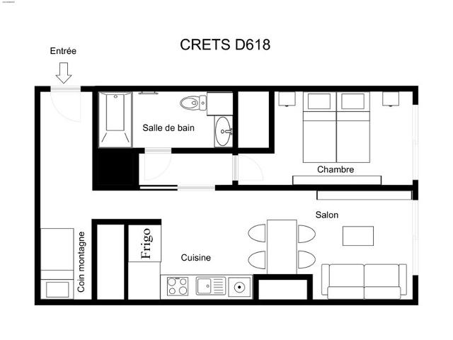 Apartements CRETS - Méribel Mottaret 1850