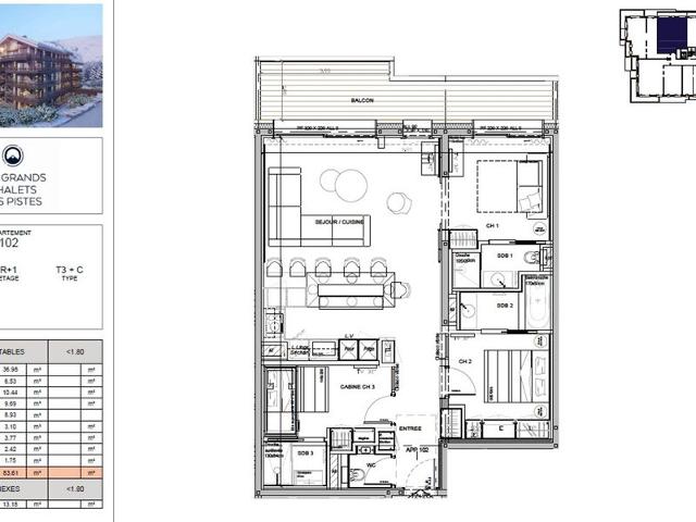 Ski-in/Ski-out Apartment with SPA, Concierge, and Stunning Balcony FR-1-613-54 - Méribel Altiport 1700