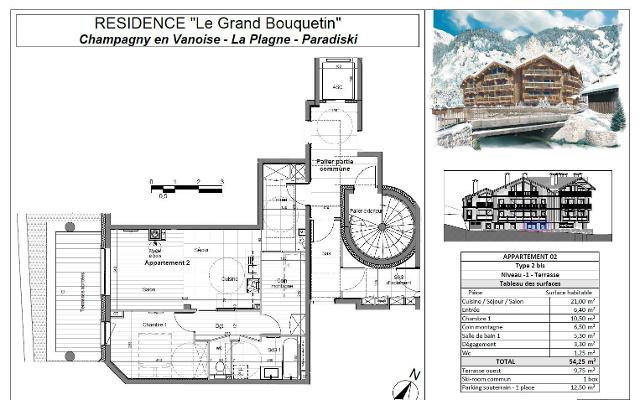 Apartements LE GRAND BOUQUETIN - Plagne - Champagny en Vanoise