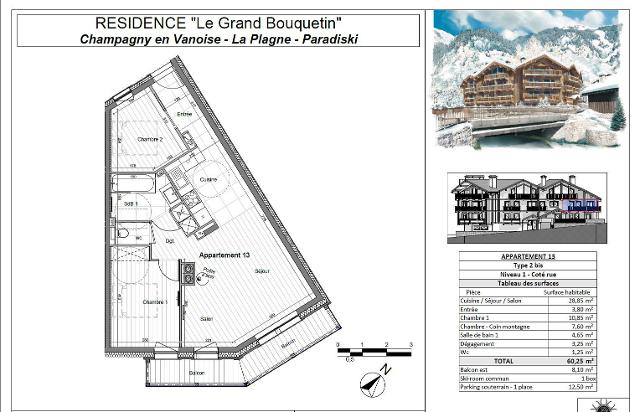 Apartements LE GRAND BOUQUETIN - Plagne - Champagny en Vanoise