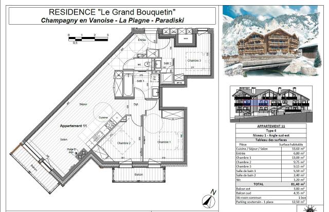 Apartements LE GRAND BOUQUETIN - Plagne - Champagny en Vanoise