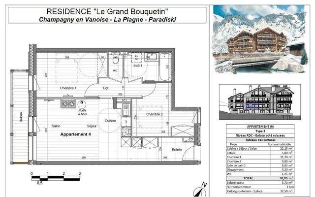 Apartements LE GRAND BOUQUETIN - Plagne - Champagny en Vanoise