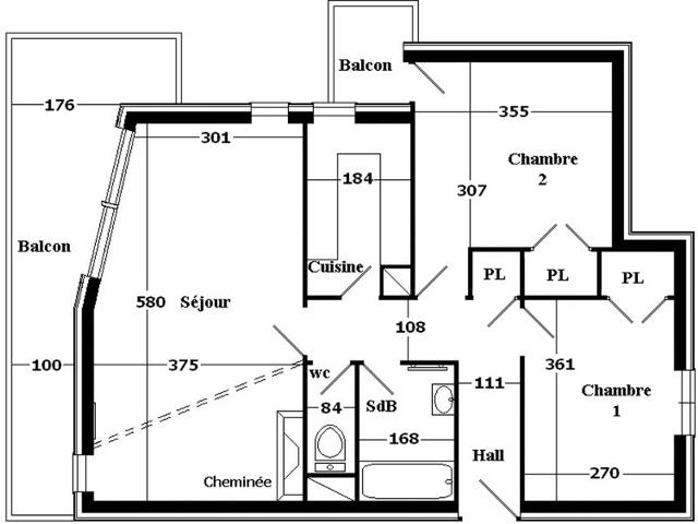 Modest 2BR Apartment Near Ski Slopes with Balcony, Parking, and WiFi FR-1-459-201 - La Clusaz
