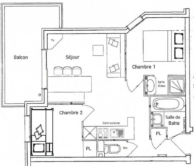 Apartements FERMES DE MERIBEL BAT C - Méribel Village 1400