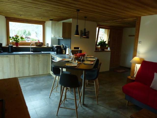 Cozy 43m² apartment with Norwegian bath, near ski slopes, pets allowed, linens provided FR-1-467-96 - Le Grand Bornand