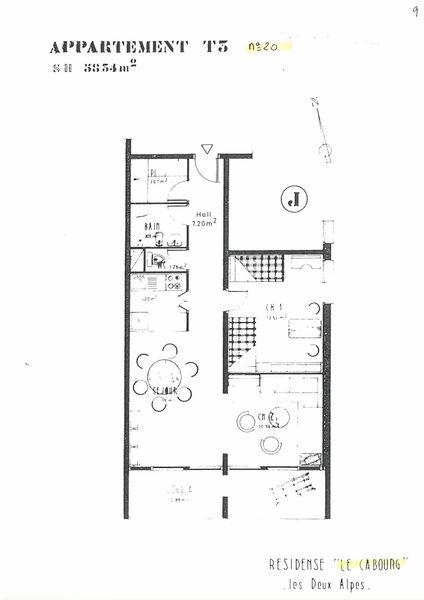 Apartements Cabourg B N°20 - 3P6 - Les Deux Alpes Centre
