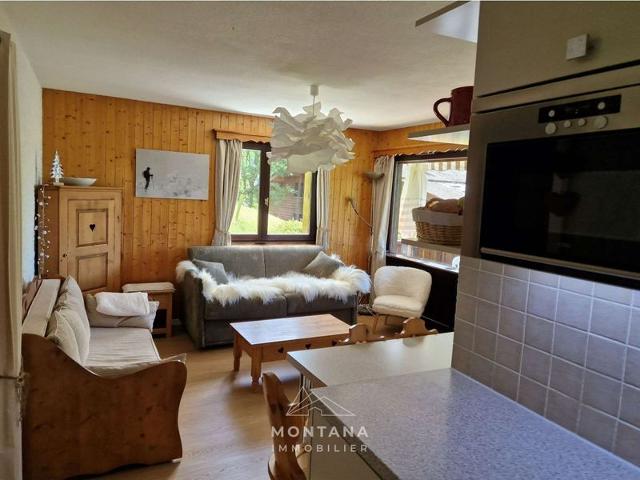 Renovated T2 in Le Grand-Bornand with balcony, parking and terrace, 4 people, near village FR-1-458-205 - Le Grand Bornand