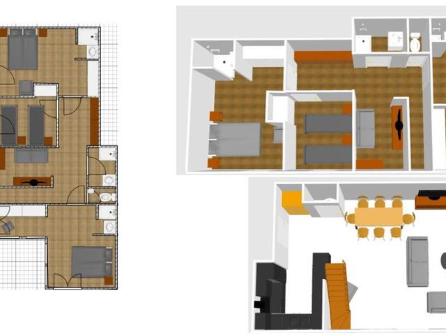 Elegant Duplex Apartment with Great Light, WiFi, and Parking in Val-d'Isère FR-1-694-22 - Val d'Isère Centre