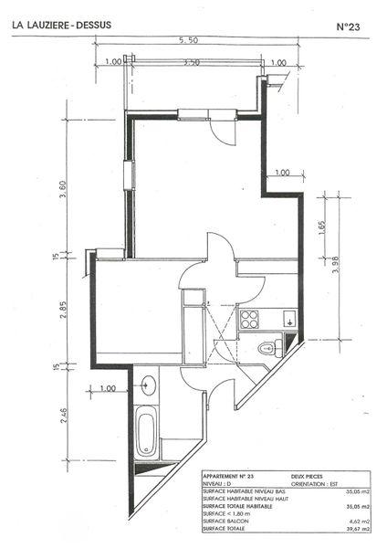 Appartment Lauzière-Dessus G481 - Valmorel