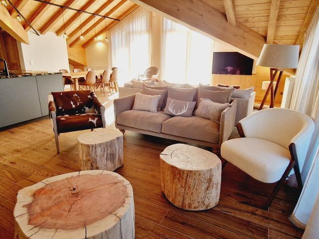 Beautiful 3-Bed Apt in Plagne Montalbert with Fireplace, WIFI, Parking & Terrace FR-1-755-28 - Plagne Montalbert