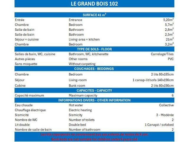Apartements GRAND BOIS A - La Tania