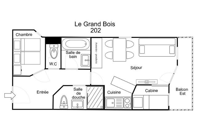 Apartements GRAND BOIS A - La Tania