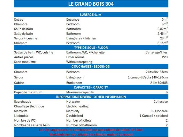 Apartements GRAND BOIS A - La Tania