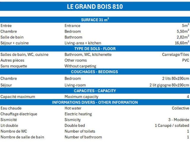 Apartements GRAND BOIS A - La Tania