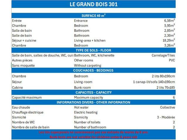 Apartements GRAND BOIS B - La Tania