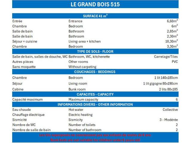 Apartements GRAND BOIS B - La Tania