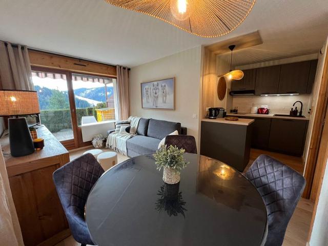 Design and cozy T2 in La Clusaz with south terrace and private garage FR-1-459-235 - La Clusaz