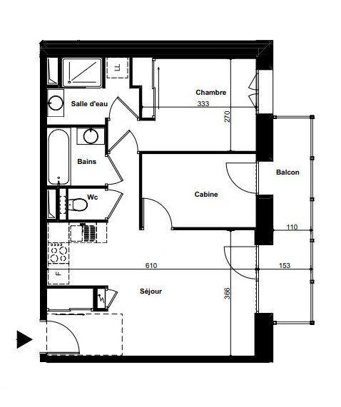 Appartment Le Roc G489 - Valmorel